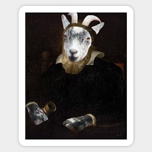 Man of Galileo Goat Sticker